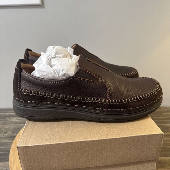 Clarks Nature 5 Walk Mens Size 8 Shoes Brown Leather Casual Slip-On Loafer NEW main image 7